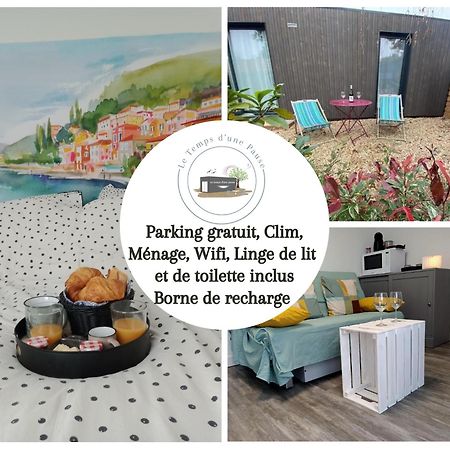 Studio De Jardin "Le Temps D Une Pause" Jusqu'A 4 Personnes En Face Du Beaujolais - Climatisation Et Borne Recharge Vehicule Electrique Montmerle-sur-Saone المظهر الخارجي الصورة